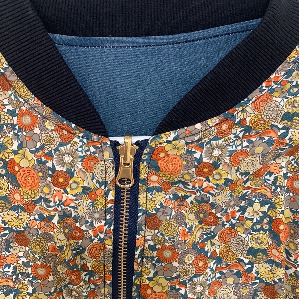 Source Unknown Floral Bomber Jacket - Multicolor - image 1
